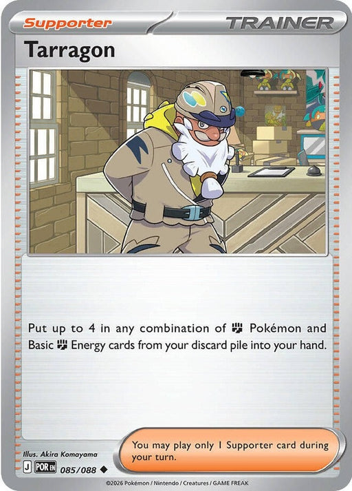 Tarragon - 085/088 Uncommon Pokémon card from Perfect Order, Near Mint Reverse Holofoil