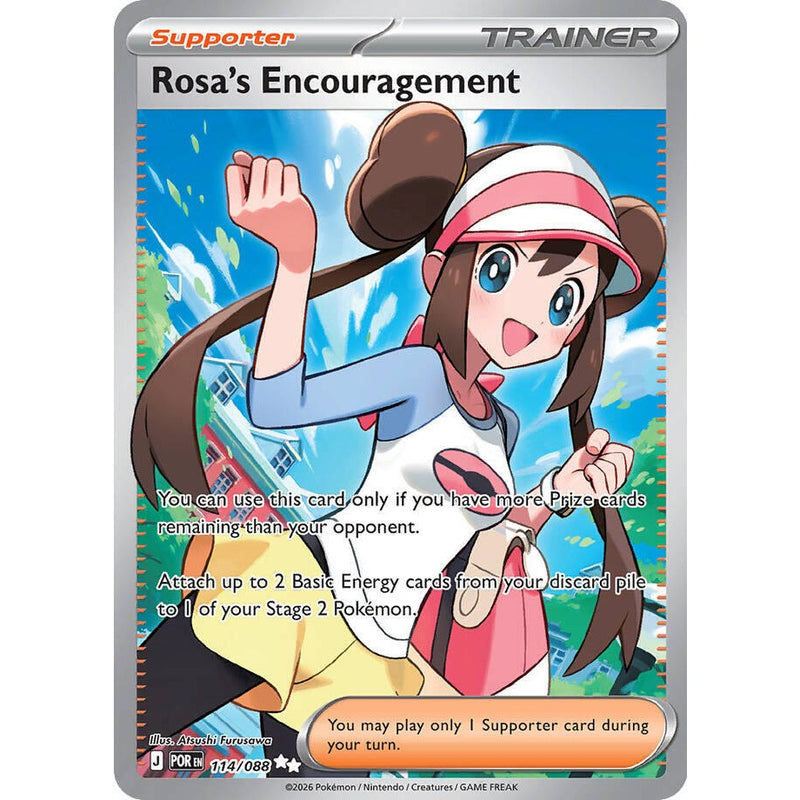 Rosa's Encouragement - 114/088 Ultra Rare Pokémon card from Perfect Order, Near Mint Holofoil