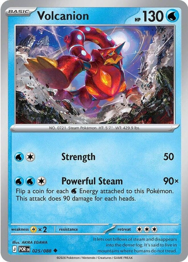 Volcanion - 025/088 Uncommon Pokémon card from Perfect Order, Near Mint Reverse Holofoil
