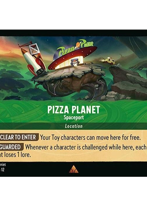 Pizza Planet - Spaceport - 102/204 Rare Disney Lorcana card from Wilds Unknown, Near Mint Normal