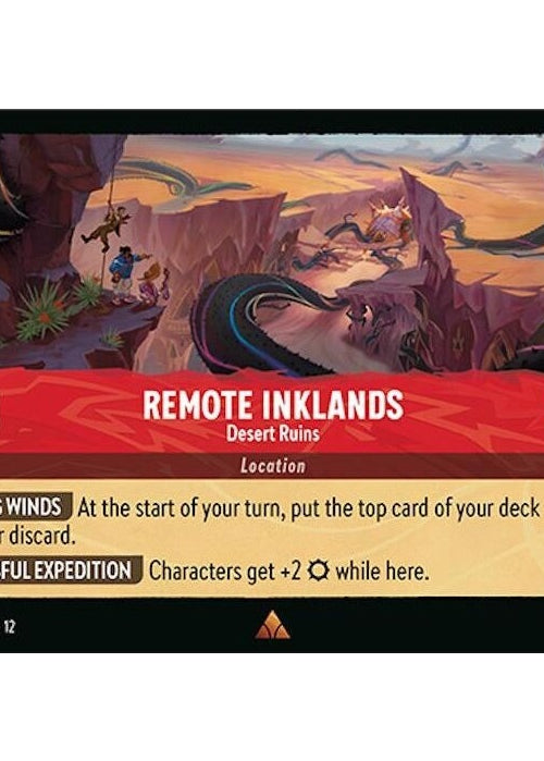 Remote Inklands - Desert Ruins - 135/204 Rare Disney Lorcana card from Wilds Unknown, Near Mint Normal