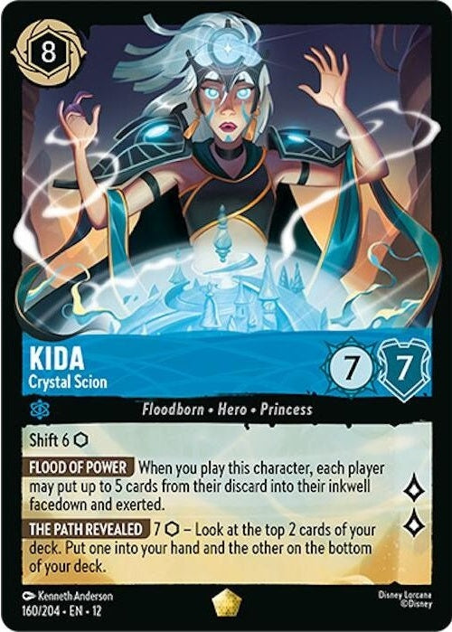 Kida - Crystal Scion - 160/204 Legendary Disney Lorcana card from Wilds Unknown, Near Mint Normal