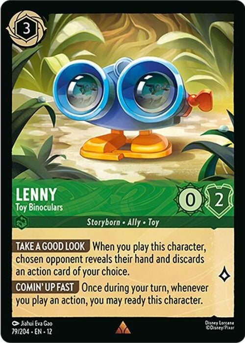 Lenny - Toy Binoculars - 79/204 Rare Disney Lorcana card from Wilds Unknown, Near Mint Normal