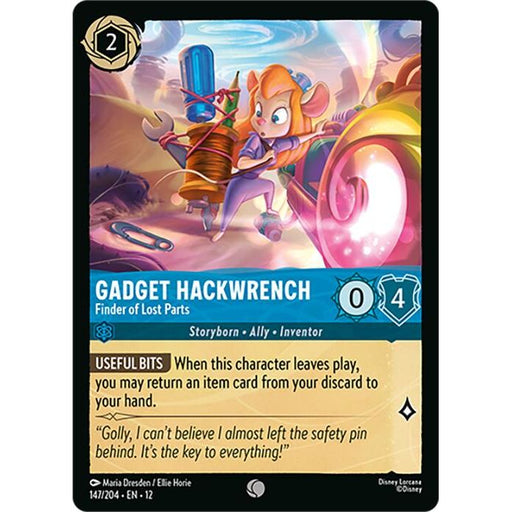 Gadget Hackwrench - Finder of Lost Parts