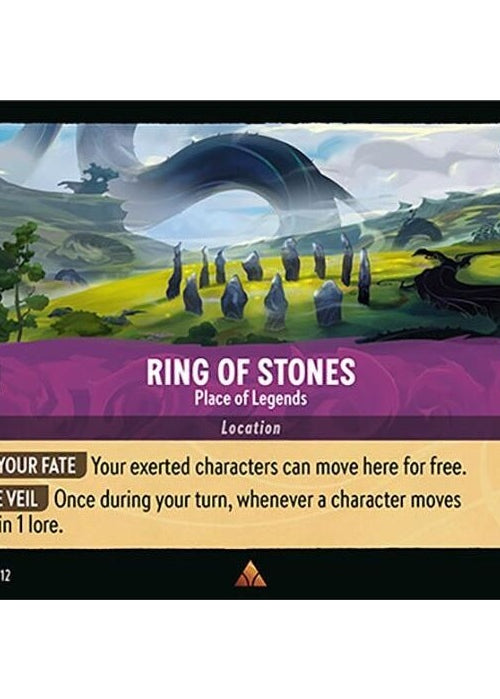 Ring of Stones - Place of Legends - 68/204 Rare Disney Lorcana card from Wilds Unknown, Near Mint Normal
