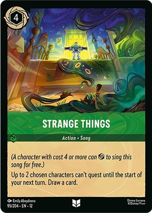 Strange Things - 95/204 Uncommon Disney Lorcana card from Wilds Unknown, Near Mint Normal