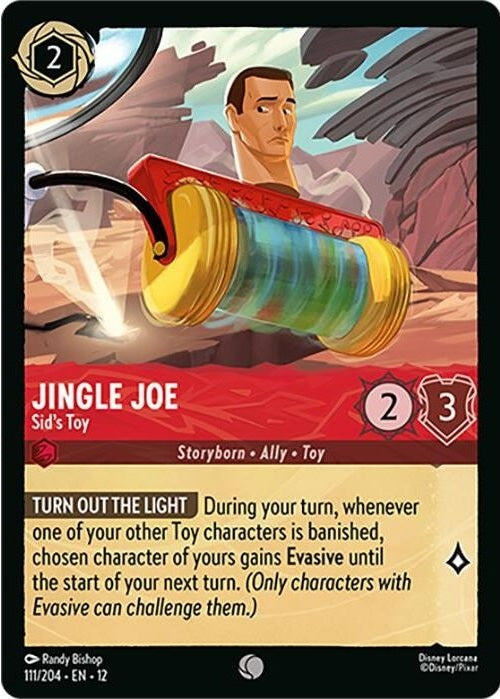 Jingle Joe - Sid's Toy - 111/204 Common Disney Lorcana card from Wilds Unknown, Near Mint Normal