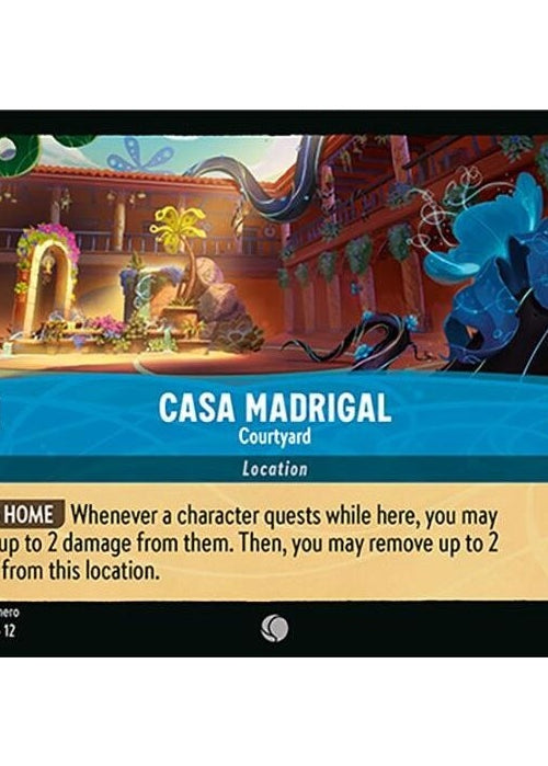 Casa Madrigal - Courtyard - 170/204 Common Disney Lorcana card from Wilds Unknown, Near Mint Normal