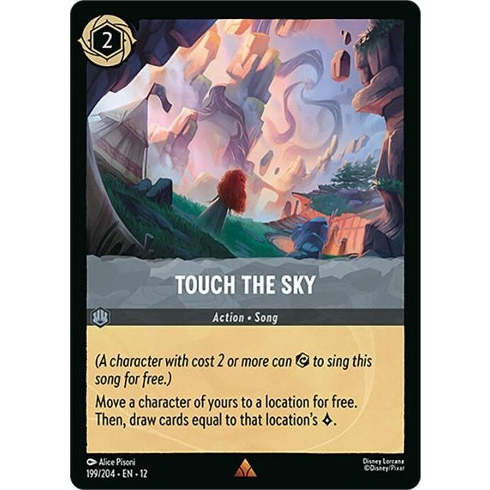 Touch the Sky - 199/204 Rare Disney Lorcana card from Wilds Unknown, Near Mint Normal