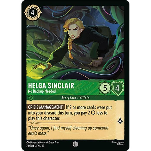 Helga Sinclair - No Backup Needed
