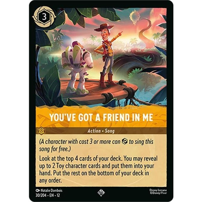 You've Got a Friend in Me - 30/204 Super Rare Disney Lorcana card from Wilds Unknown, Near Mint Normal