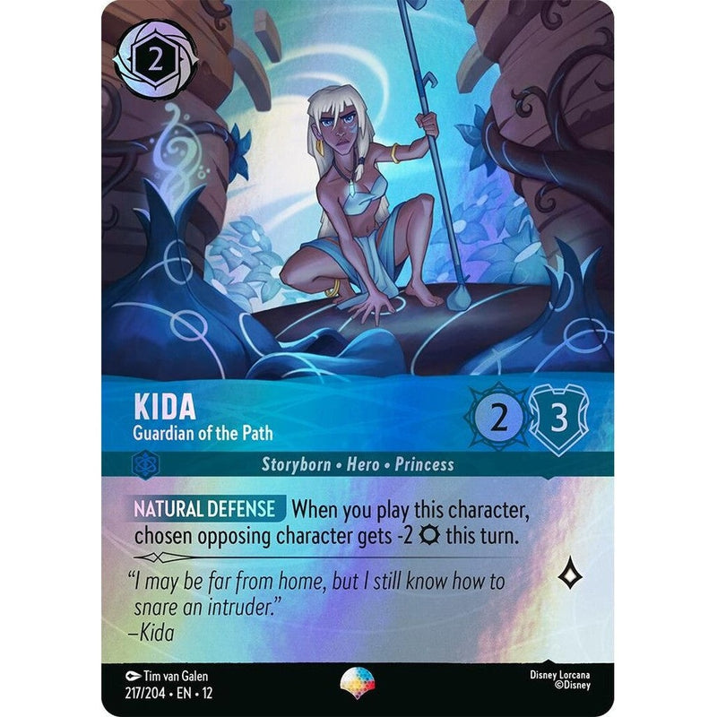 Kida - Guardian of the Path (Epic) - 217/204 Epic Disney Lorcana card from Wilds Unknown, Near Mint Holofoil