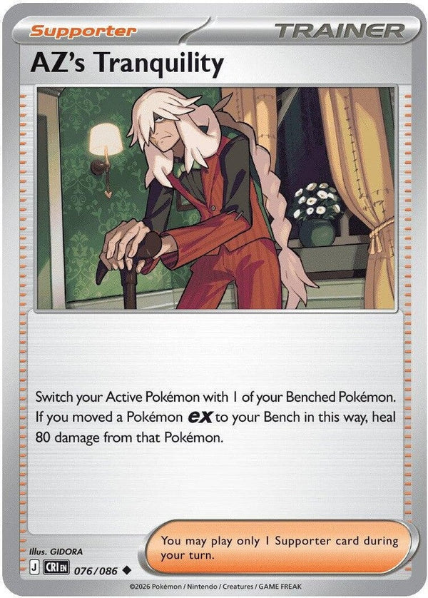 AZ's Tranquility - 076/086 Uncommon Pokémon card from Chaos Rising, Near Mint Normal