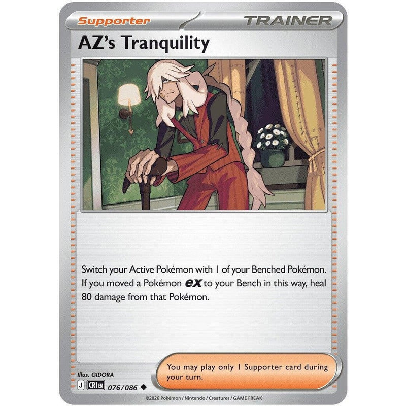AZ's Tranquility - 076/086 Uncommon Pokémon card from Chaos Rising, Near Mint Normal