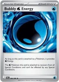 Bubbly W Energy - 084/086 Rare Pokémon card from Chaos Rising, Near Mint Reverse Holofoil