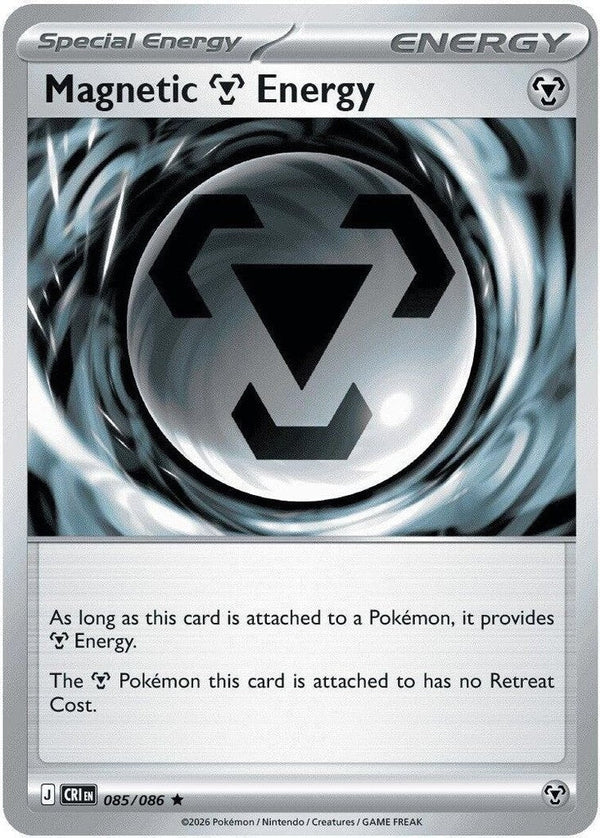 Magnetic M Energy - 085/086 Rare Pokémon card from Chaos Rising, Near Mint Reverse Holofoil