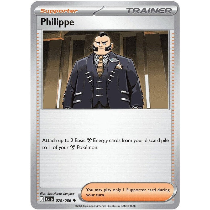 Philippe - 079/086 Uncommon Pokémon card from Chaos Rising, Near Mint Normal