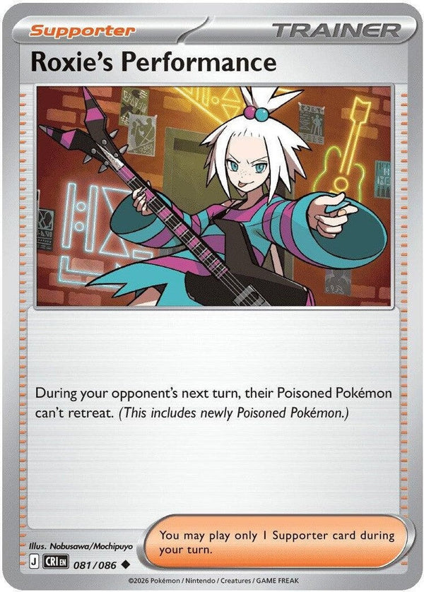 Roxie's Performance - 081/086 Uncommon Pokémon card from Chaos Rising, Near Mint Normal