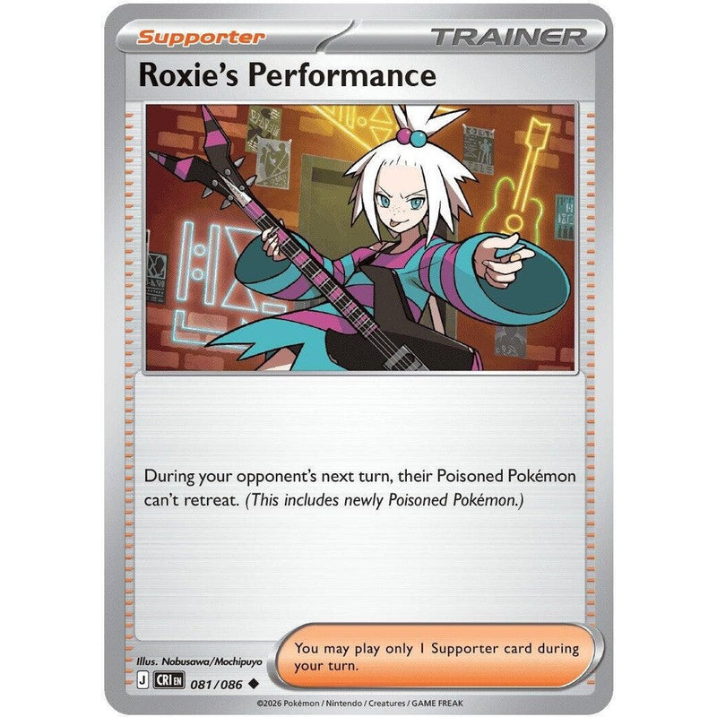 Roxie's Performance - 081/086 Uncommon Pokémon card from Chaos Rising, Near Mint Normal