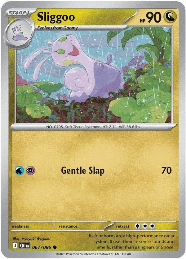 Sliggoo - 067/086 Common Pokémon card from Chaos Rising, Near Mint Normal