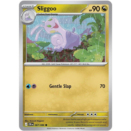 Sliggoo - 067/086 Common Pokémon card from Chaos Rising, Near Mint Normal