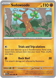 Sudowoodo - 043/086 Uncommon Pokémon card from Chaos Rising, Near Mint Normal