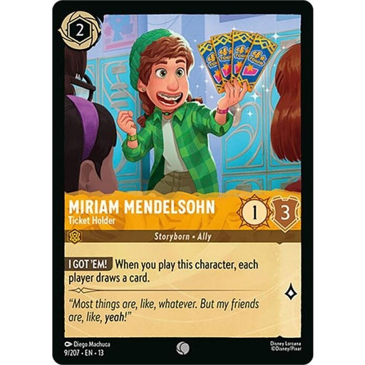 Miriam Mendelsohn - Ticket Holder