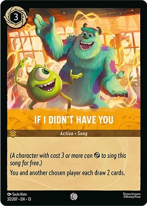 If I Didn't Have You - 32/207 Common Disney Lorcana card from Attack of the Vine!, Near Mint Normal