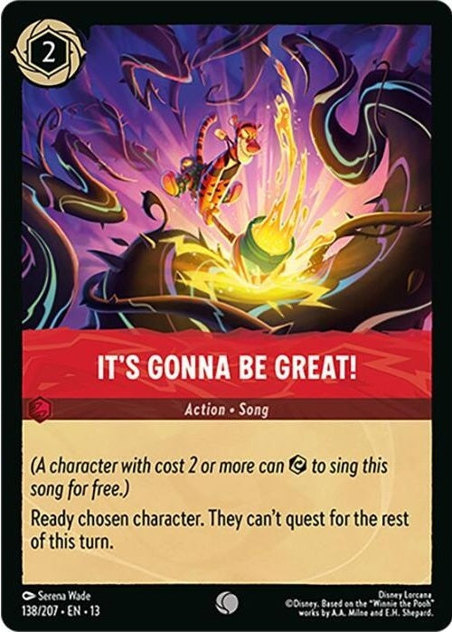 It's Gonna Be Great! - 138/207 Common Disney Lorcana card from Attack of the Vine!, Near Mint Normal