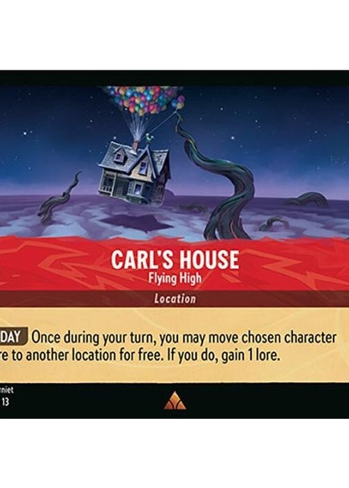 Carl's House - Flying High - 142/207 Rare Disney Lorcana card from Attack of the Vine!, Near Mint Normal