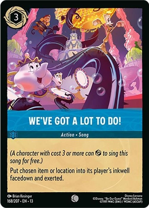 We've Got a Lot to Do! - 168/207 Common Disney Lorcana card from Attack of the Vine!, Near Mint Normal