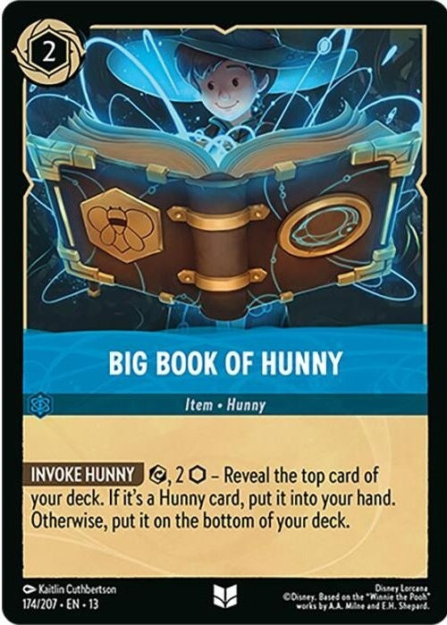 Big Book of Hunny - 174/207 Uncommon Disney Lorcana card from Attack of the Vine!, Near Mint Normal