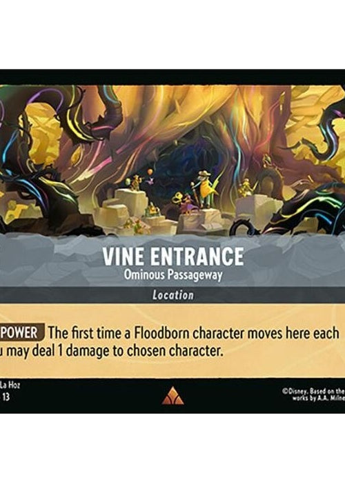 Vine Entrance - Ominous Passageway - 207/207 Rare Disney Lorcana card from Attack of the Vine!, Near Mint Normal