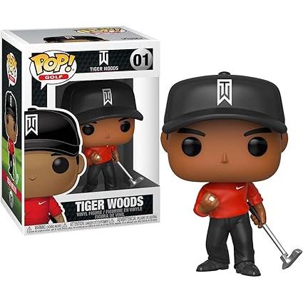 Funko Pop! Golf #01 Tiger Woods Vinyl Figure (Red Shirt)