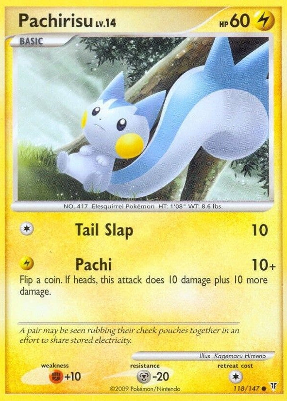 Pachirisu - 118 Common Pokémon card from Supreme Victors, Near Mint Normal