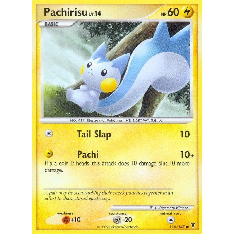 Pachirisu - 118 Common Pokémon card from Supreme Victors, Near Mint Normal