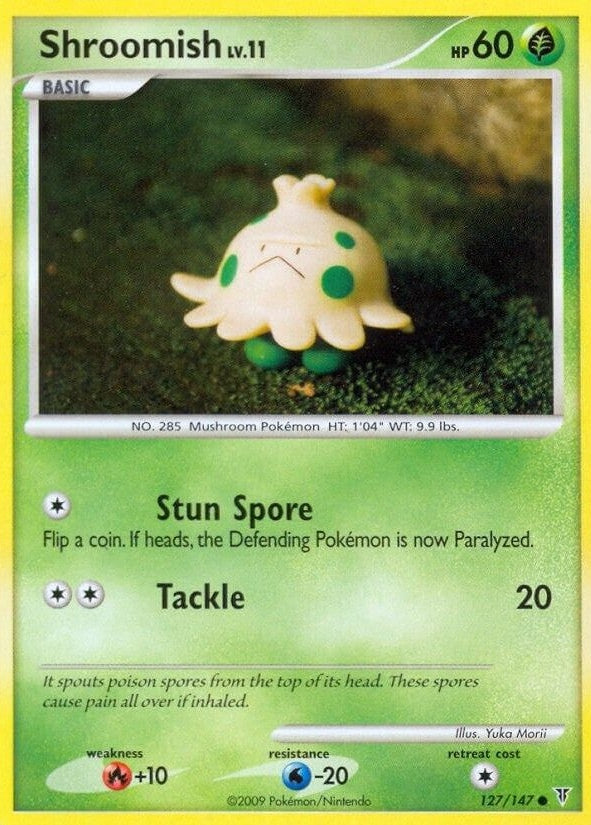Shroomish - 127 Common Pokémon card from Supreme Victors, Near Mint Normal