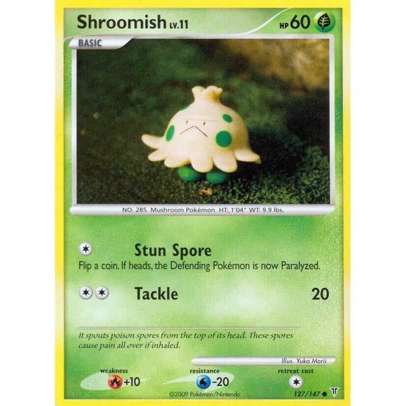 Shroomish - 127 Common Pokémon card from Supreme Victors, Near Mint Normal