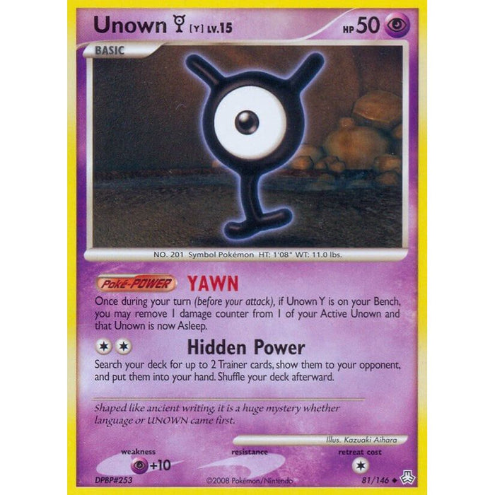 Unown (Y) [LA - 81/146]