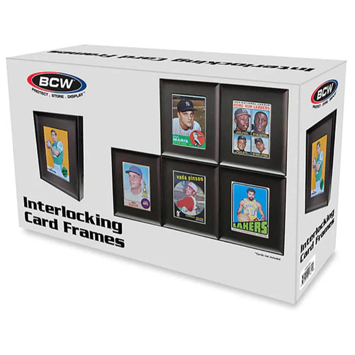 BCW Interlocking Card Frames 6 Pack - Black