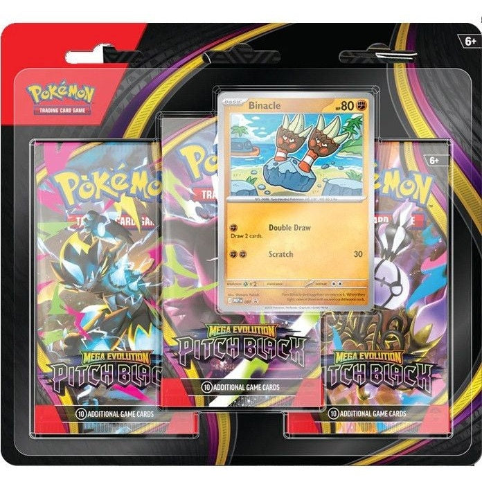 Pokemon TCG: Mega Evolution Pitch Black 3 Pack Blister