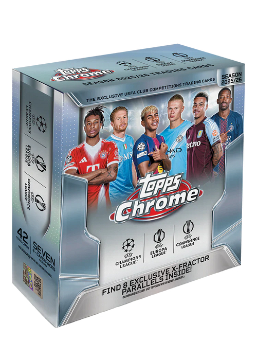 2025-26 Topps Chrome Soccer UEFA Mega Box