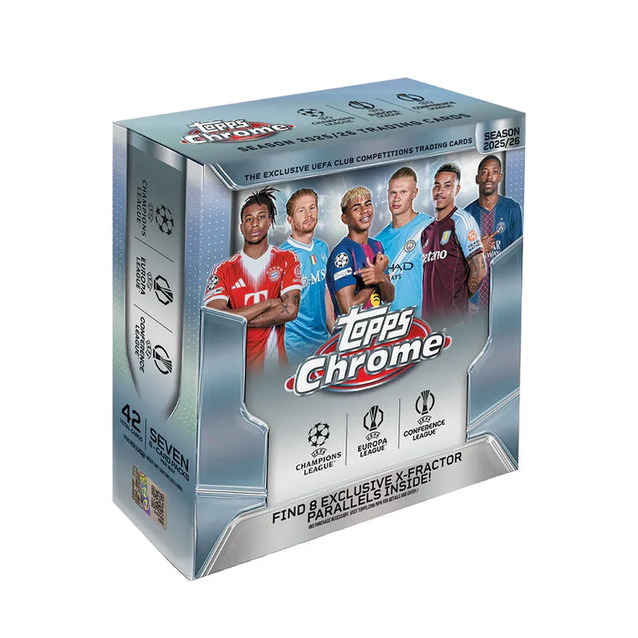 2025-26 Topps Chrome Soccer UEFA Mega Box