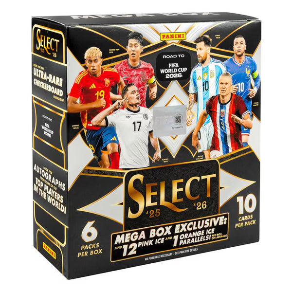2026 Panini Select Road to World Cup Soccer Trading Cards Mega Box