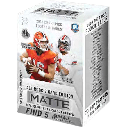 2021 Wild Card Football Draft Picks Matte Blaster Box