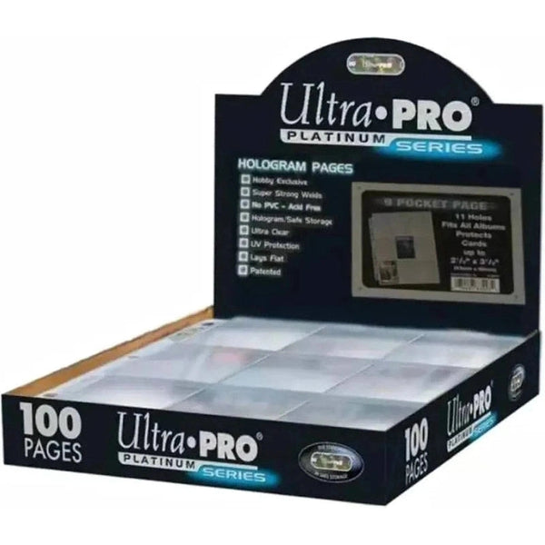 Ultra Pro 9-Pocket Platinum Series 100 Count Pages for Standard Size Cards