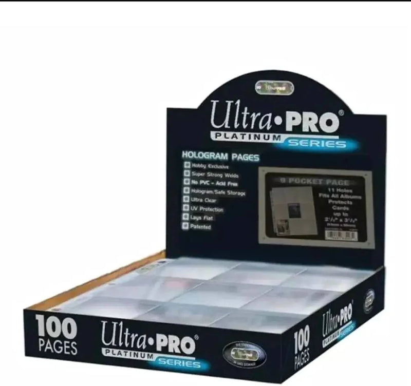 Ultra Pro 9-Pocket Platinum Series 100 Count Pages for Standard Size Cards