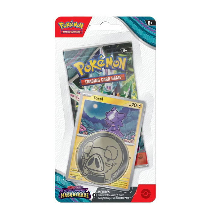 Pokemon TCG: Scarlet & Violet - Twilight Masquerade Checklane Blister Pack - Toxel Promo