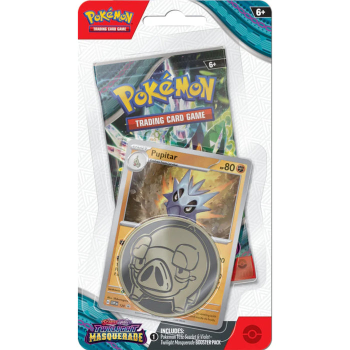 Pokemon TCG: Scarlet & Violet - Twilight Masquerade Checklane Blister Pack - Pupitar Promo