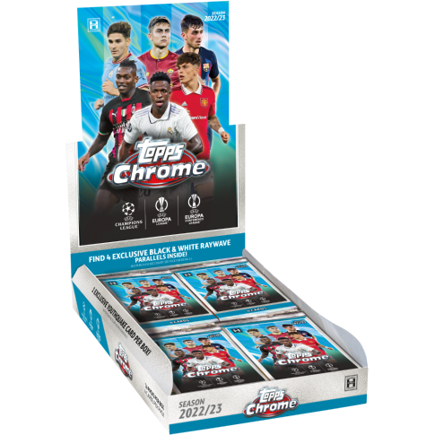 2022-23 Topps Chrome UEFA Club Competitions Soccer Hobby Lite Box